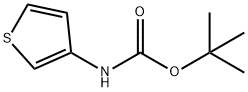 N-(3-チエニル)カルバミン酸TERT-ブチル 化学構造式