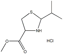 甲基2-异丙基-1,3-噻唑烷-4-羧酸酯盐酸盐, 1922843-05-7, 结构式