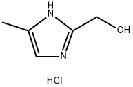 (4-メチル-1H-イミダゾール-2-イル)メタノール塩酸塩 化学構造式