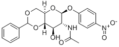 4-Nitrophenyl2-acetamido-2-deoxy-4,6-O-benzylidene-b-D-glucopyranoside Structure