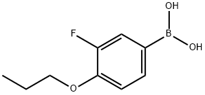 3-Fluoro-4-propoxyphenylboronic acid Struktur