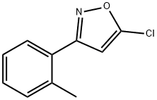 5-CHLORO-3-(2-METHYLPHENYL)ISOXAZOLE 结构式