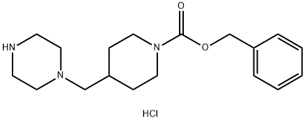 4-Piperazin-1-ylmethyl-piperidine-1-carboxylic acid benzyl ester 结构式