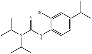 N'-(2-Bromo-4-isopropylphenyl)-N,N-diisopropylthiourea Structure