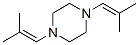 1,4-bis(2-methylprop-1-enyl)piperazine Structure