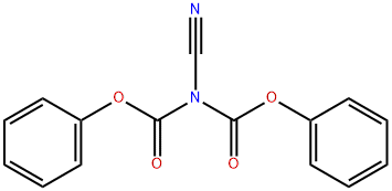 DIPHENYL CYANOCARBONIMIDATE 化学構造式