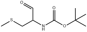 Carbamic acid, [1-formyl-2-(methylthio)ethyl]-, 1,1-dimethylethyl ester (9CI) Struktur