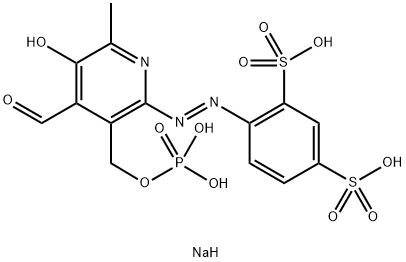 PYRIDOXALPHOSPHATE-6-AZOPHENYL-2';4'-DISULFONIC ACID; 结构式