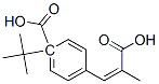 Benzoic acid, 4-(2-carboxy-1-propenyl)-, 1-(1,1-dimethylethyl) ester (9CI) 结构式