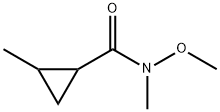 Cyclopropanecarboxamide, N-methoxy-N,2-dimethyl- (9CI) Structure