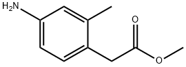 4-氨基-2-甲基苯乙酸甲酯 结构式