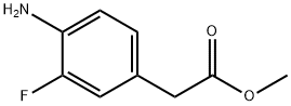 Benzeneacetic acid, 4-aMino-3-fluoro-, Methyl ester Structure