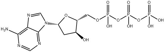 2'-脱氧腺苷 5'-三磷酸酯,1927-31-7,结构式