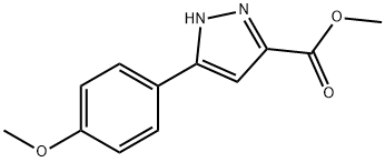 5-(4-Methoxy-phenyl)-2H-pyrazole-3-carboxylic acid methyl ester Structure