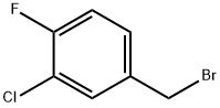 3-CHLORO-4-FLUOROBENZYL BROMIDE Structure