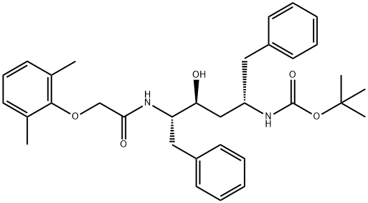 192725-45-4 (2S,3S,5S)-2-(2,6-二甲基苯氧乙酰基)氨基-3-羟基-5-(叔丁氧羰基)氨基-1,6-二苯基己烷