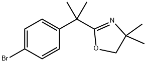 2-[1-(4-溴苯基)-1-甲基乙基]-4,5-二氢-4,4-二甲基恶唑,192775-97-6,结构式