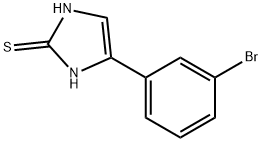 4-(3-Bromo-phenyl)-1,3-dihydro-imidazole-2-thione 结构式