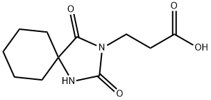 3-(2,4-DIOXO-1,3-DIAZASPIRO[4.5]DEC-3-YL)PROPANOIC ACID,19282-94-1,结构式