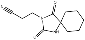 3-(2,4-DIOXO-1,3-DIAZASPIRO[4.5]DEC-3-YL)PROPANENITRILE Struktur