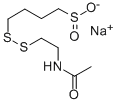 4-[[2-(Acetylamino)ethyl]dithio]-1-butanesulfinic acid sodium salt Structure