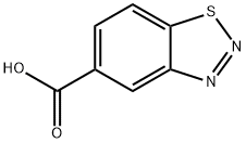 1,2,3-ベンゾチアジアゾール-5-カルボン酸 化学構造式