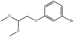 1-BROMO-3-(2,2-DIMETHOXY-ETHYLSULFANYL)-BENZENE Structure