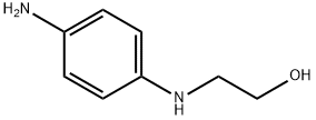 2-(2-Hydroxyethyl)-p-phenylenediamine 化学構造式