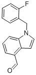 1-[(2-FLUOROPHENYL)METHYL]-1H-INDOLE-4-CARBOXALDEHYDE Struktur