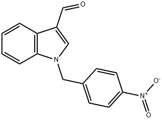 1-(4-硝基苄基)-1H-吲哚-3-甲醛 结构式