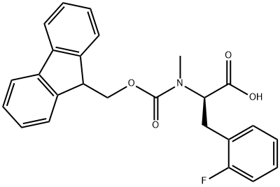 (R)-N-FMOC-alpha-Methyl-2-fluorophenylalanine, 98% ee, 98% Struktur