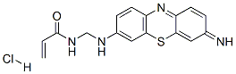 N-[(3-Imino-3H-phenothiazin-7-ylamino)methyl]acrylamide hydrochloride Structure