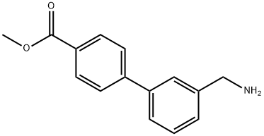 3'-(氨甲基)-联苯-4-甲酸甲酯盐酸盐,193151-90-5,结构式
