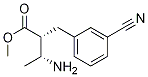 Benzenepropanoic acid, a-(1-aMinoethyl)-3-cyano-, Methyl ester, [R-(R*,R*)]- Structure