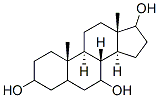 androstane-3,7,17-triol 化学構造式