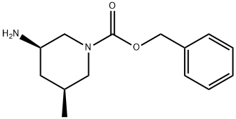 (3R,5S)-Benzyl 3-amino-5-methylpiperidine-1-carboxylate Structure