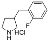 3-(2-氟苄基)吡咯烷盐酸盐, 193220-15-4, 结构式