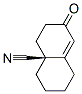 4a(2H)-Naphthalenecarbonitrile,1,3,4,5,6,7-hexahydro-7-oxo-,(S)-(9CI) Structure