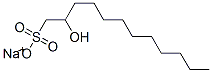 sodium 2-hydroxydodecane-1-sulphonate ,19327-23-2,结构式
