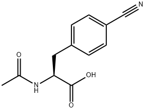 (S)-2-ACETYLAMINO-3-(4-CYANO-PHENYL)-PROPIONIC ACID Struktur