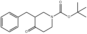 1-BOC-3-BENZYL-PIPERIDIN-4-ONE 化学構造式