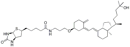 25-Hydroxy VitaMin D3 3,3'-BiotinylaMinopropyl Ether Structure