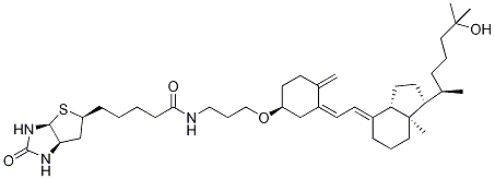 25-Hydroxy VitaMin D3 3,3'-BiotinylaMinopropyl Ether,193278-59-0,结构式