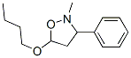 5-ブトキシ-2-メチル-3-フェニルイソオキサゾリジン 化学構造式