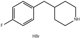 4-(4-氟苄基)哌啶盐酸盐 结构式