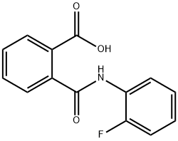 2-[[(2-FLUOROPHENYL)AMINO]CARBONYL]-BENZOIC ACID Struktur