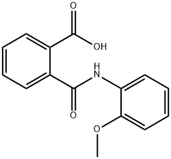 2-(2-甲氧基苯基氨基甲酰基)安息香酸, 19336-96-0, 结构式
