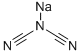 Sodium dicyanamide Struktur
