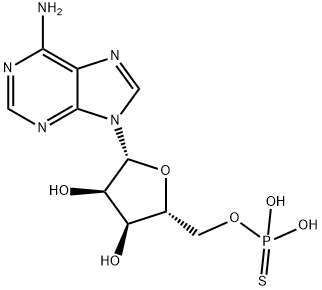 ADENOSINE 5'-O-THIOMONOPHOSPHATE DILITHIUM SALT 化学構造式