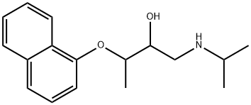 1-(Isopropylamino)-3-(1-naphtyloxy)-2-butanol Struktur